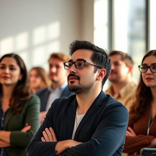 Participantes activos en un curso de oratoria