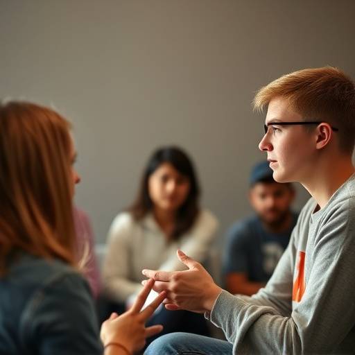 Un estudiante recibiendo retroalimentación para mejorar su dicción y claridad.
