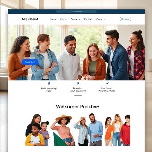 Un sitio web inclusivo con personas de diferentes capacidades